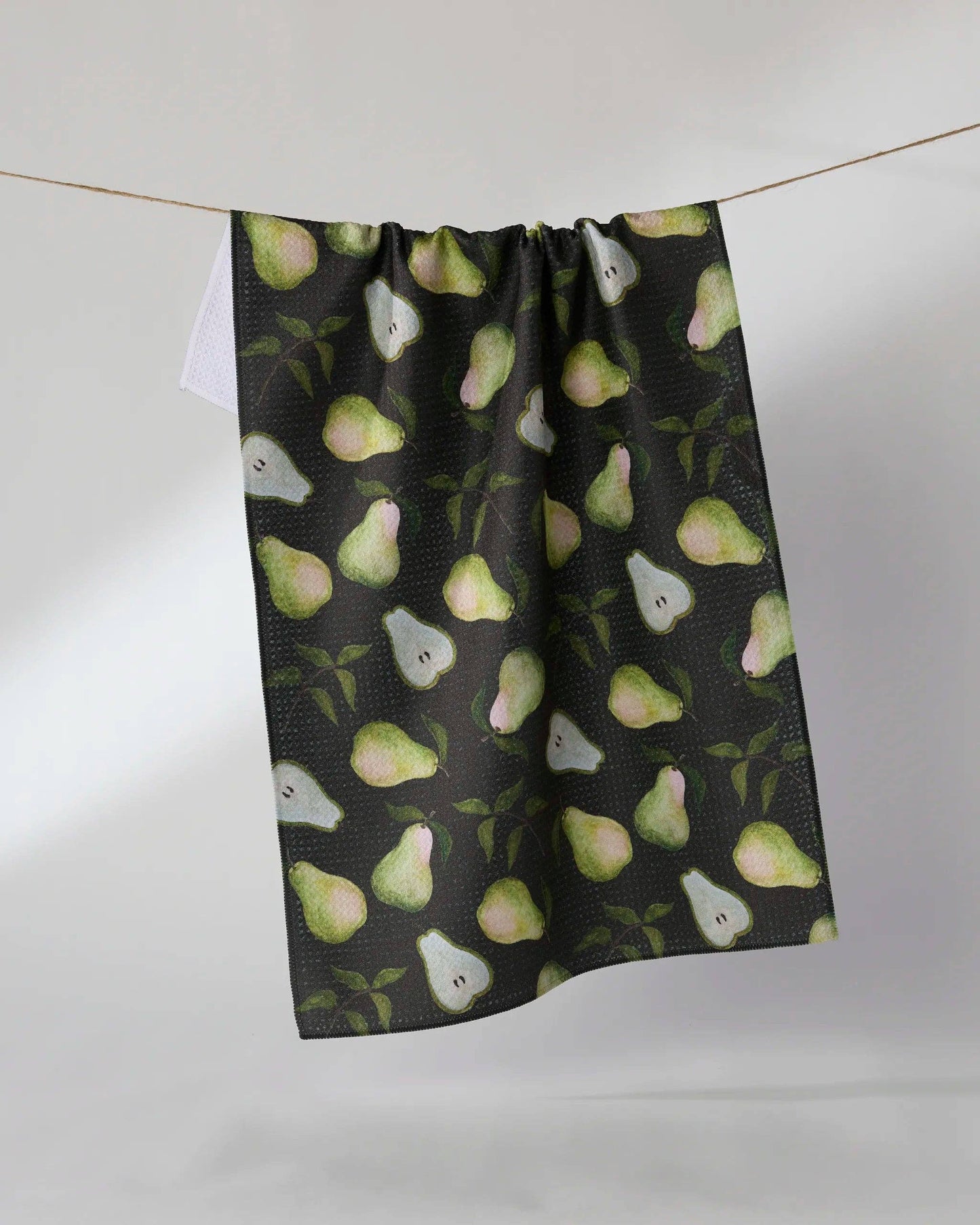 Pearwood Tea Towel: Brown