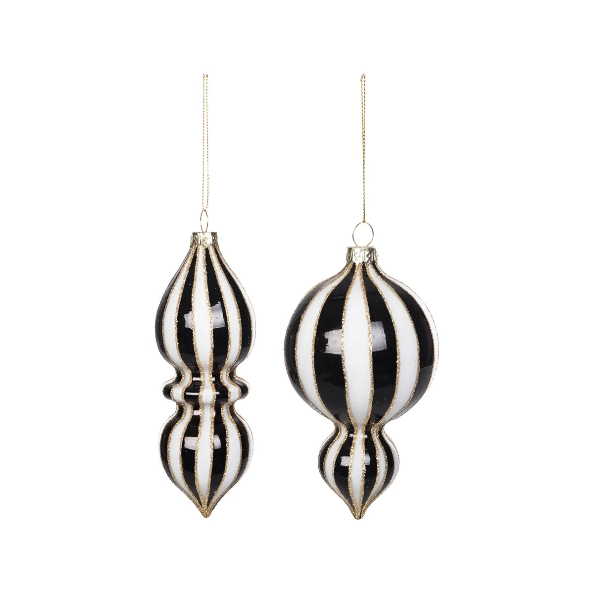 Black & White Stripe Ornament