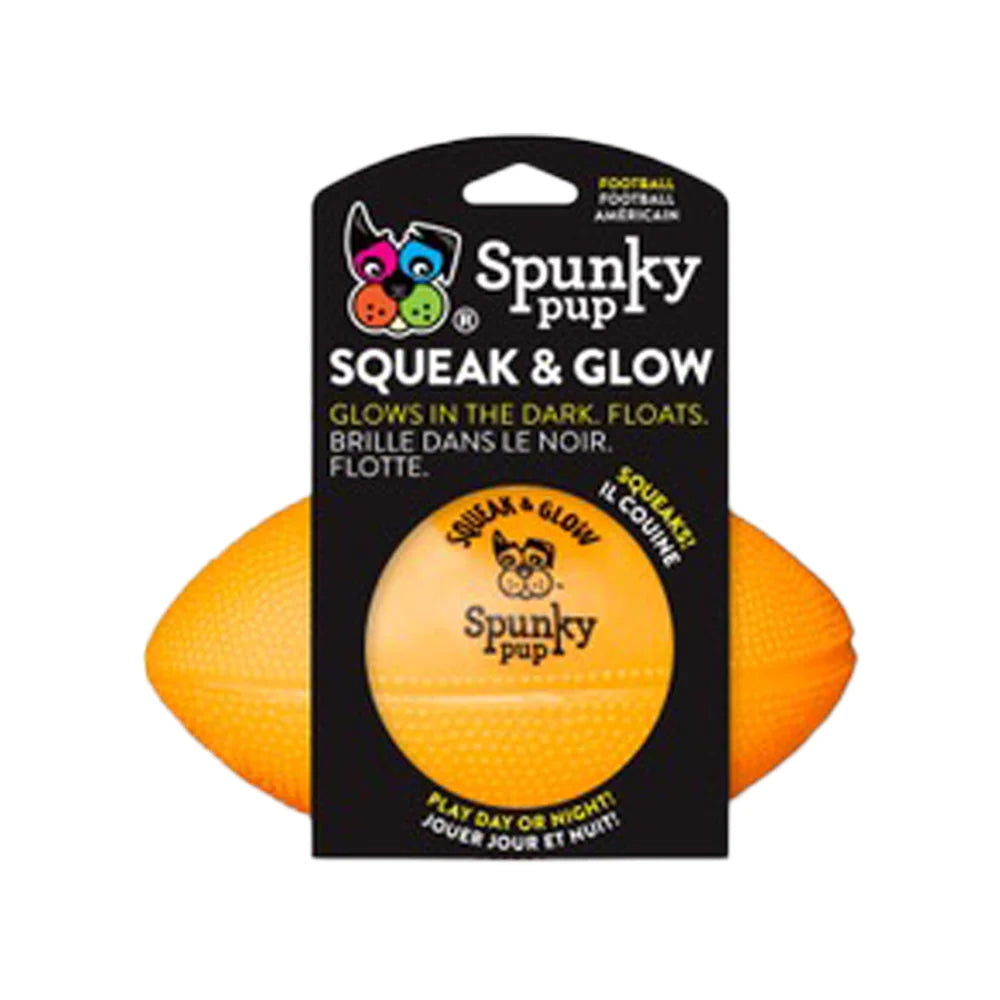 Squeak & Glow | Squeaky Glowing Ball Toy | Football