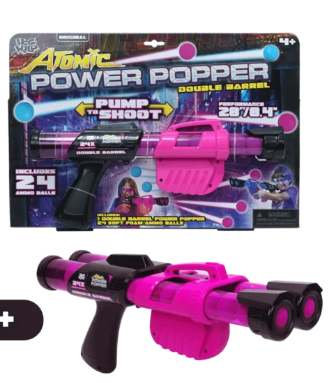 Atomic Power Popper 24x Double Barrel-Pink