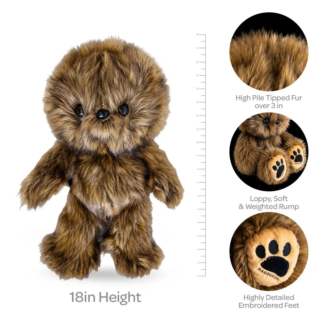 18" FLUFF'EMS Biggy Bigfoot Plushee