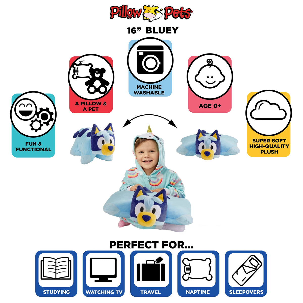 BBC Bluey Plush Pillow Pet