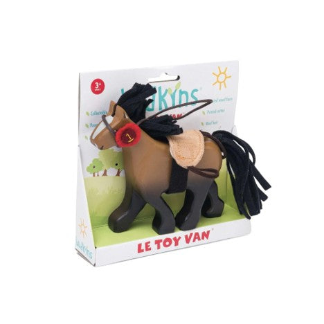 Brown Horse with Saddle