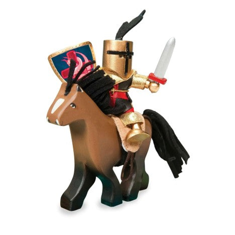 Brown Horse with Saddle