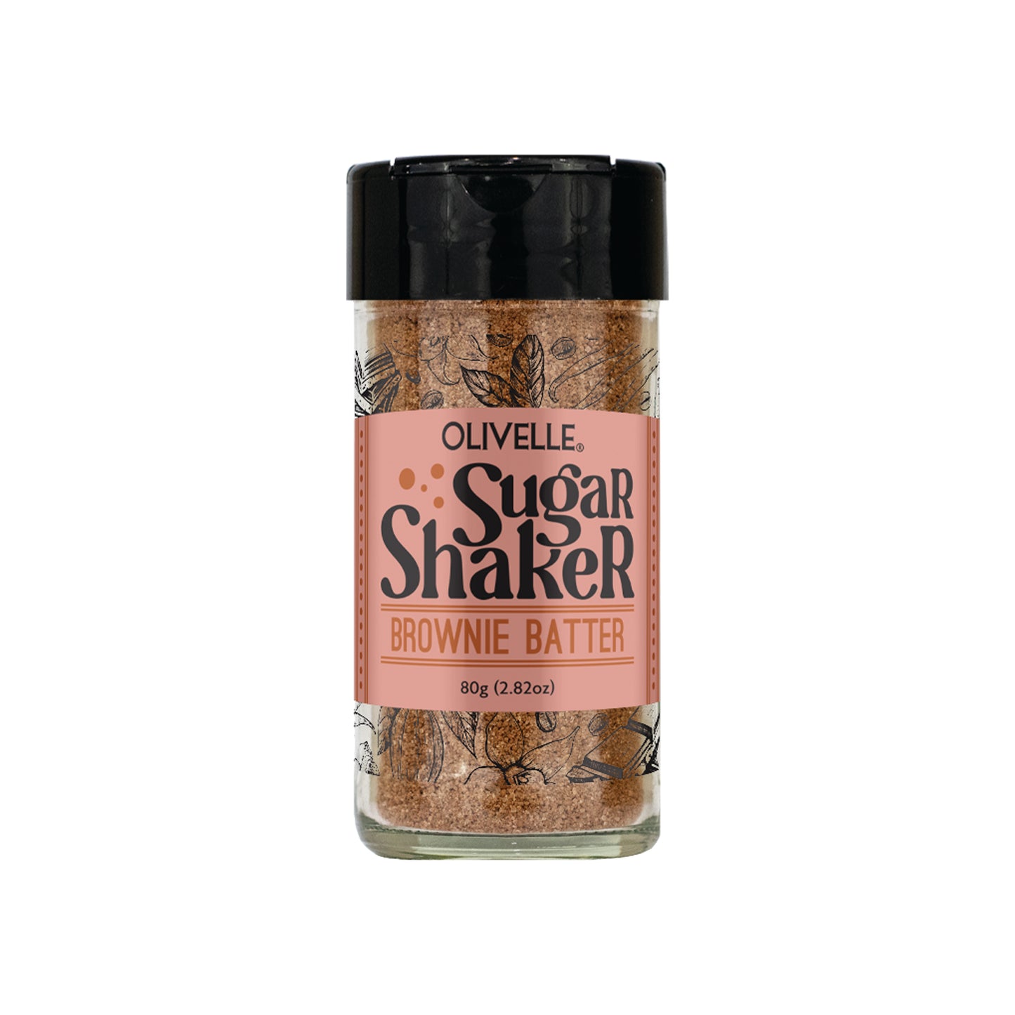 Brownie batter sugar shaker