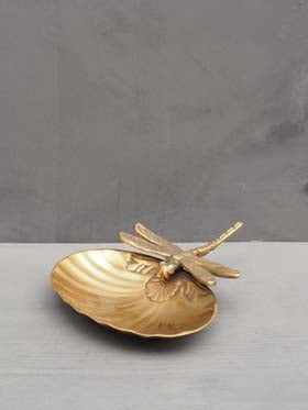 Dragonfly Tray Brass Finish