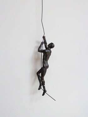 Hanging Climbing Man Deco