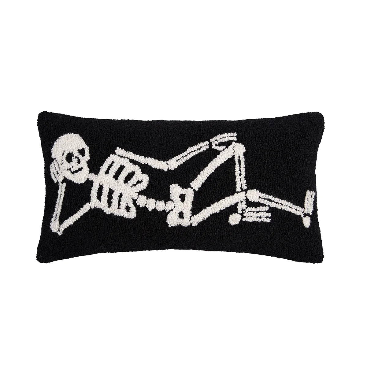 Relaxed Skeleton Hooked Pillow