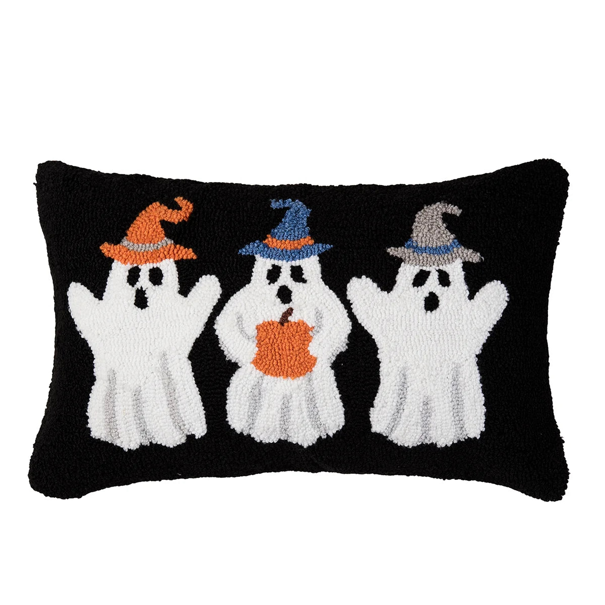 Ghost Witch Trio Hooked Pillow