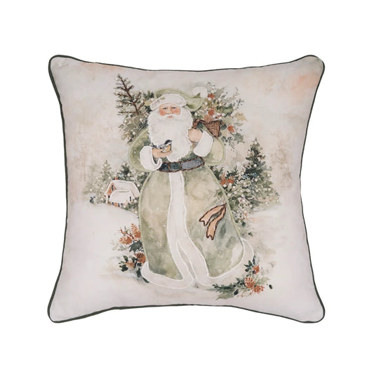 Snow Santa & Tree Pillow