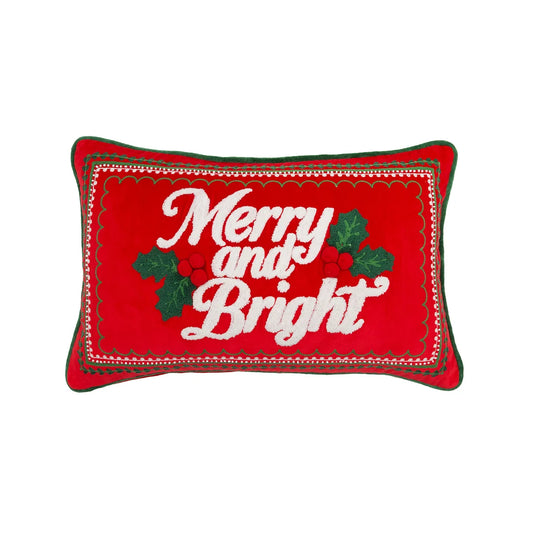 Merry & Bright Holly Lumbar Pillow