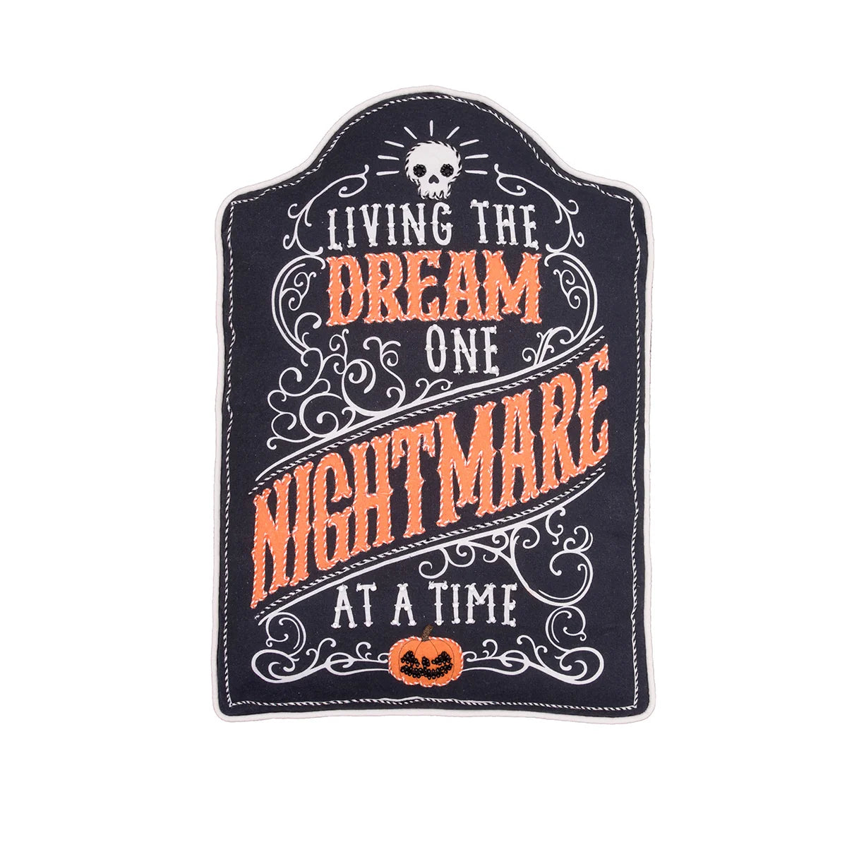 Nightmare Tombstone Shaped Pillow