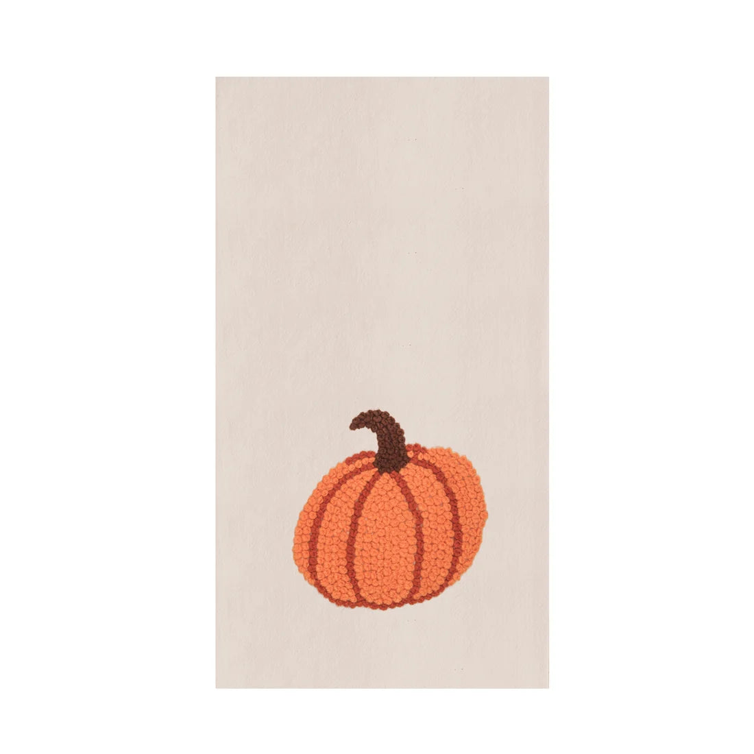 Pumpkin French Knot Kitchen Towel