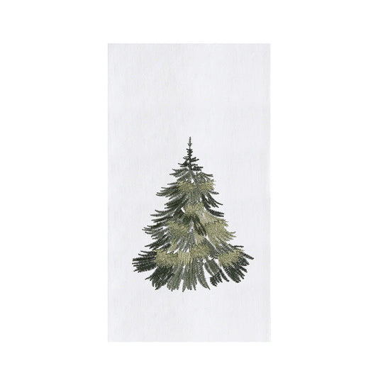 Evergreen Tree Flour Sack Kitchen Towel