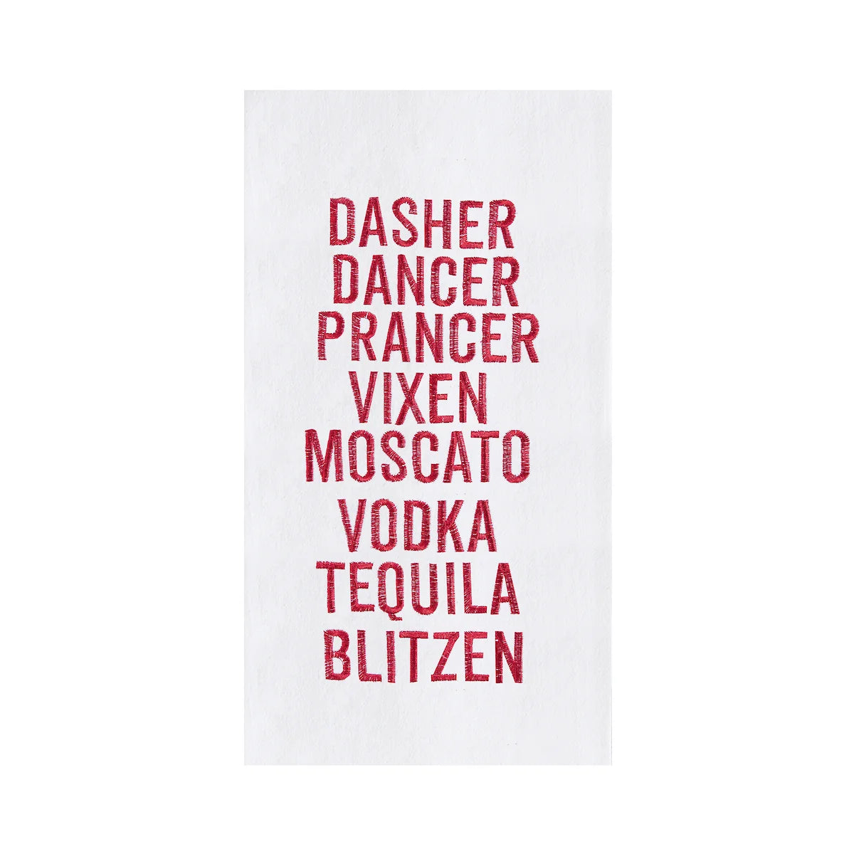 Tequila Blitzen Flour Sack Kitchen Towel