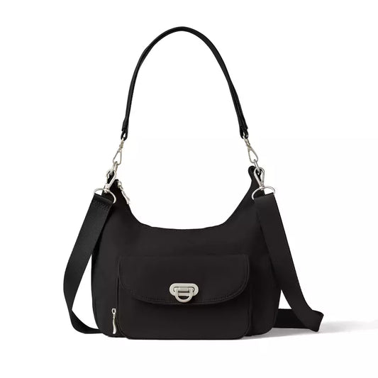Coastal Flip Lock Half Moon Bag