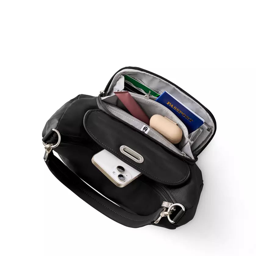 Coastal Flip Lock Half Moon Bag