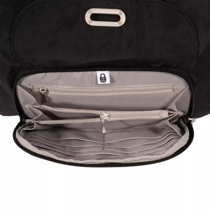 Coastal Flip Lock Half Moon Bag