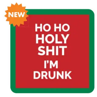 COASTER Holy Shit | Funny Party Gift | Home Bar Decor