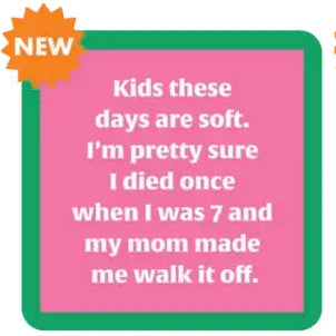 COASTER Kids These Days| Funny Party Gift | Home Bar Decor
