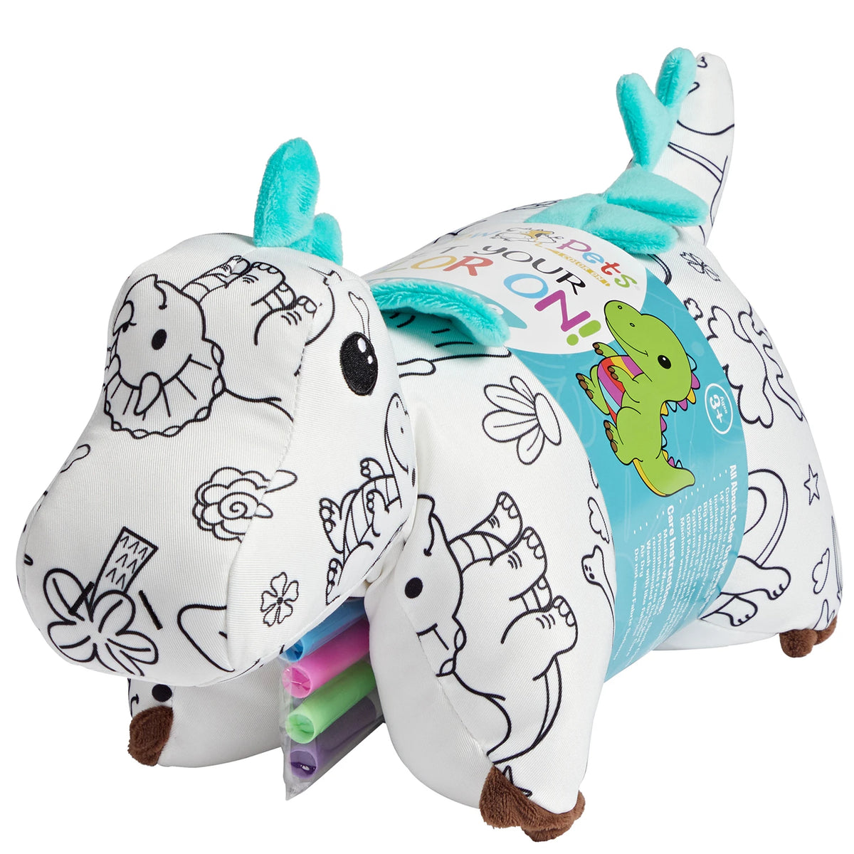 Color On Dinosaur Pillow Pet