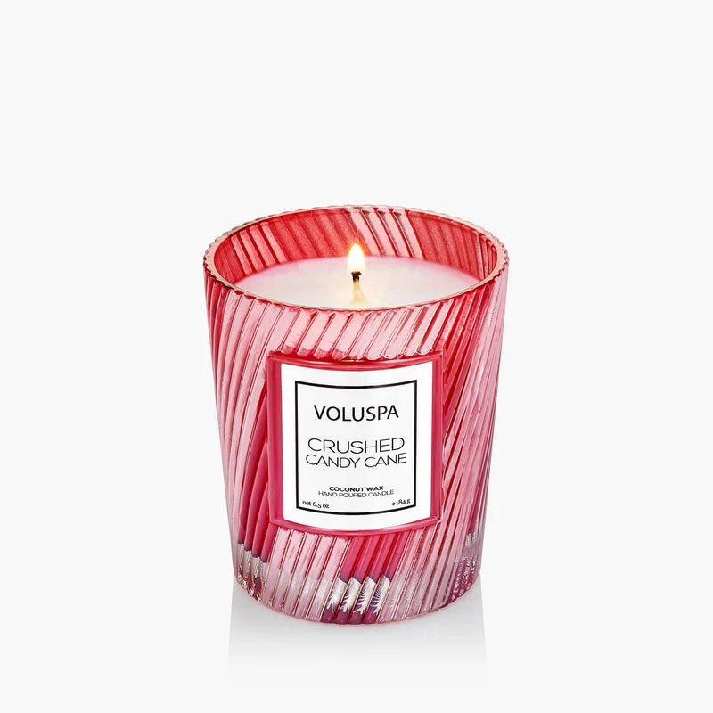 Crushed Candy Cane 6.5oz Classic Candle