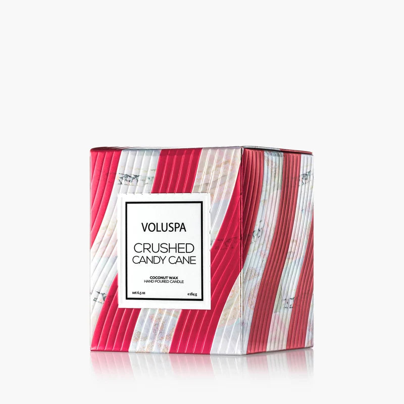 Crushed Candy Cane 6.5oz Classic Candle
