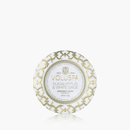 Eucalyptus & White Sage - Mini Tin Candle