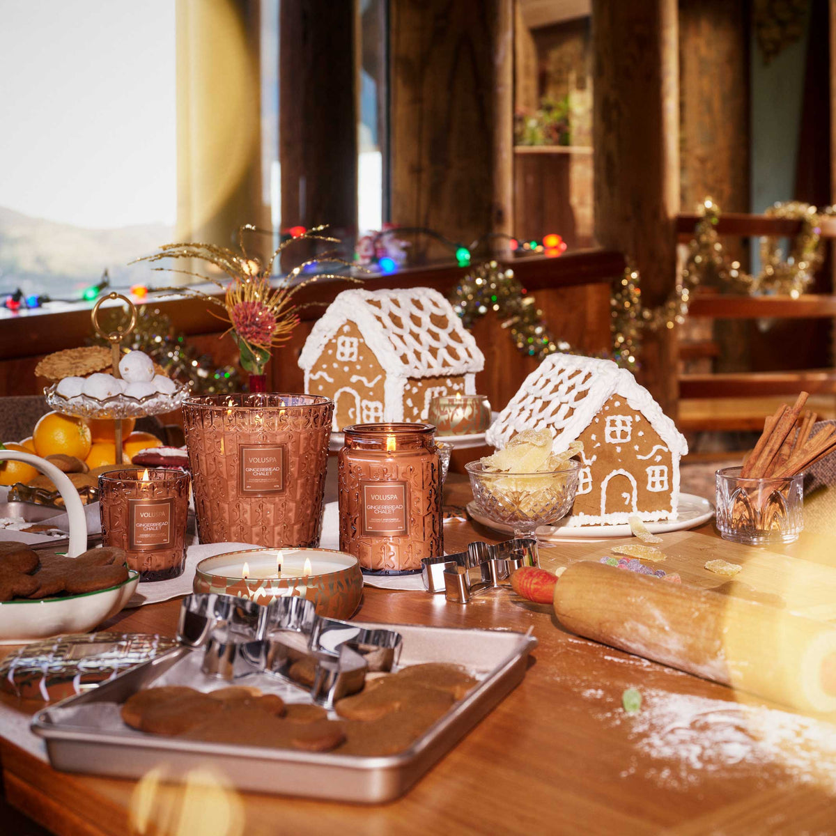 Gingerbread Chalet 3W Hearth Candle