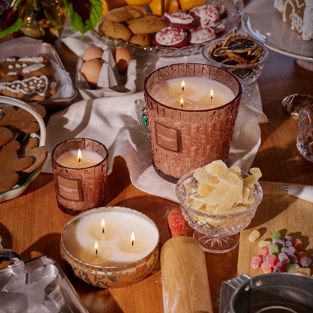 Gingerbread Chalet 3W Hearth Candle
