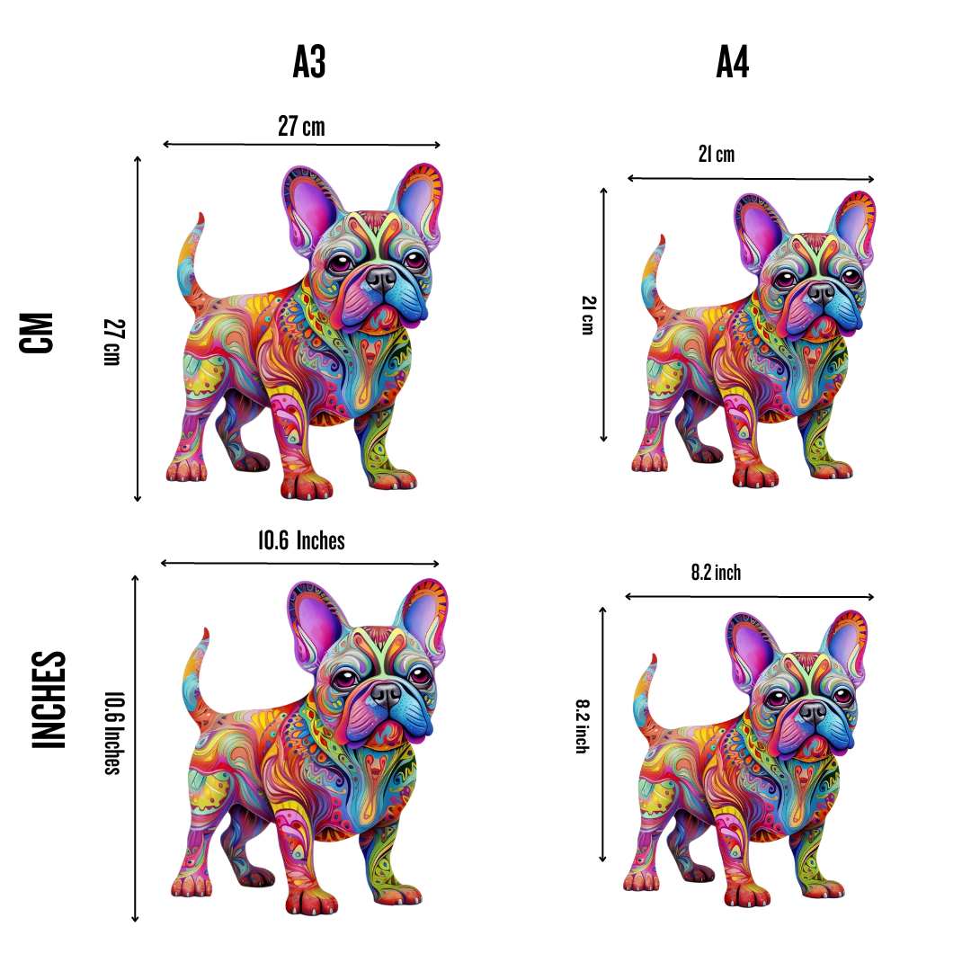 French Bulldog / Frenchie - Wooden  Jigsaw Puzzle