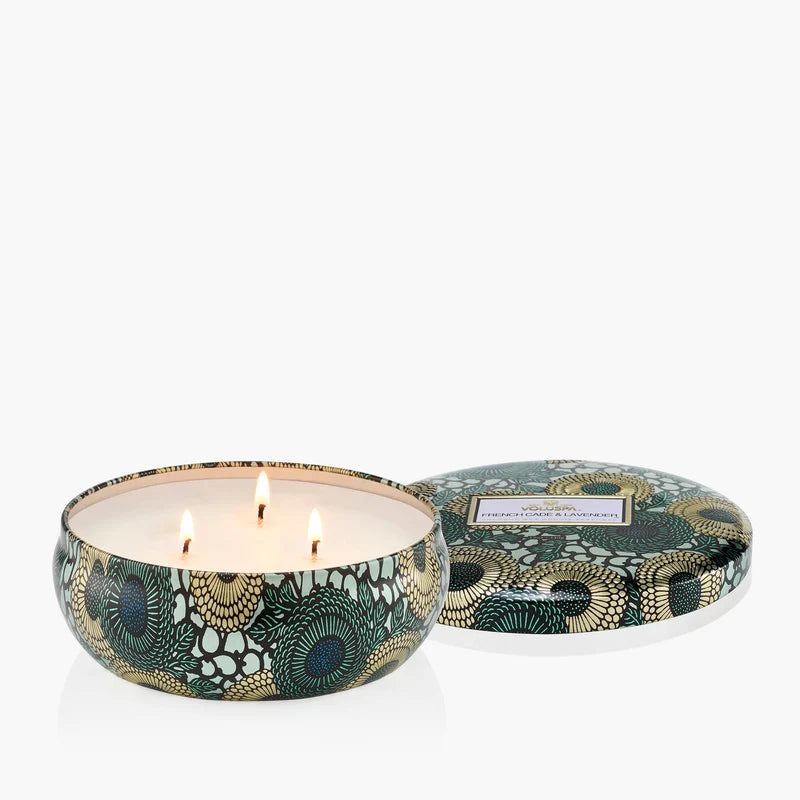 French Cade & Lavender - 3 Wick Tin Candle