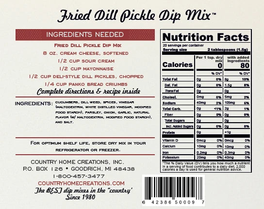 Artisan Kitchen | Fried Dill Pickle Dip Mix
