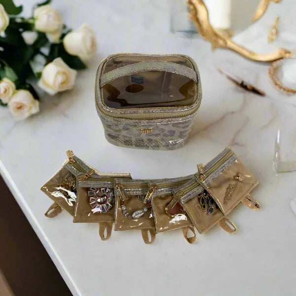 Getaway Jewelry Case-Glimmer Leopard