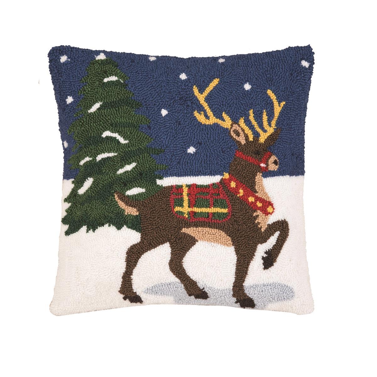 Snow Reindeer Pillow