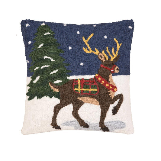 Snow Reindeer Pillow