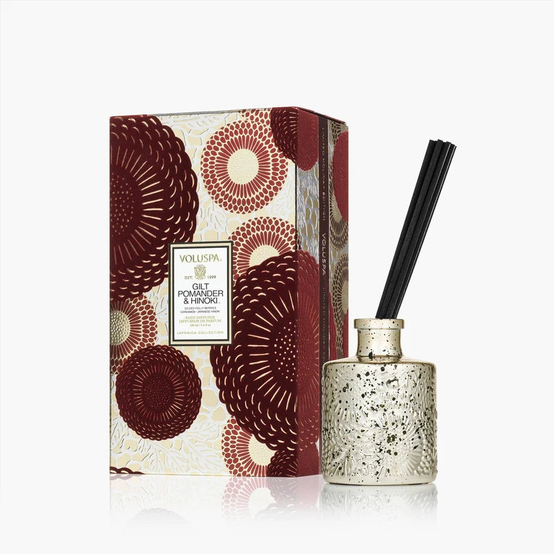 Gilt Pomander & Hinoki - Reed Oil Diffuser