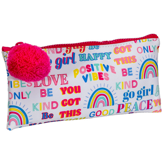 Travel Necessities Cosmetic Bag - Positive Vibes