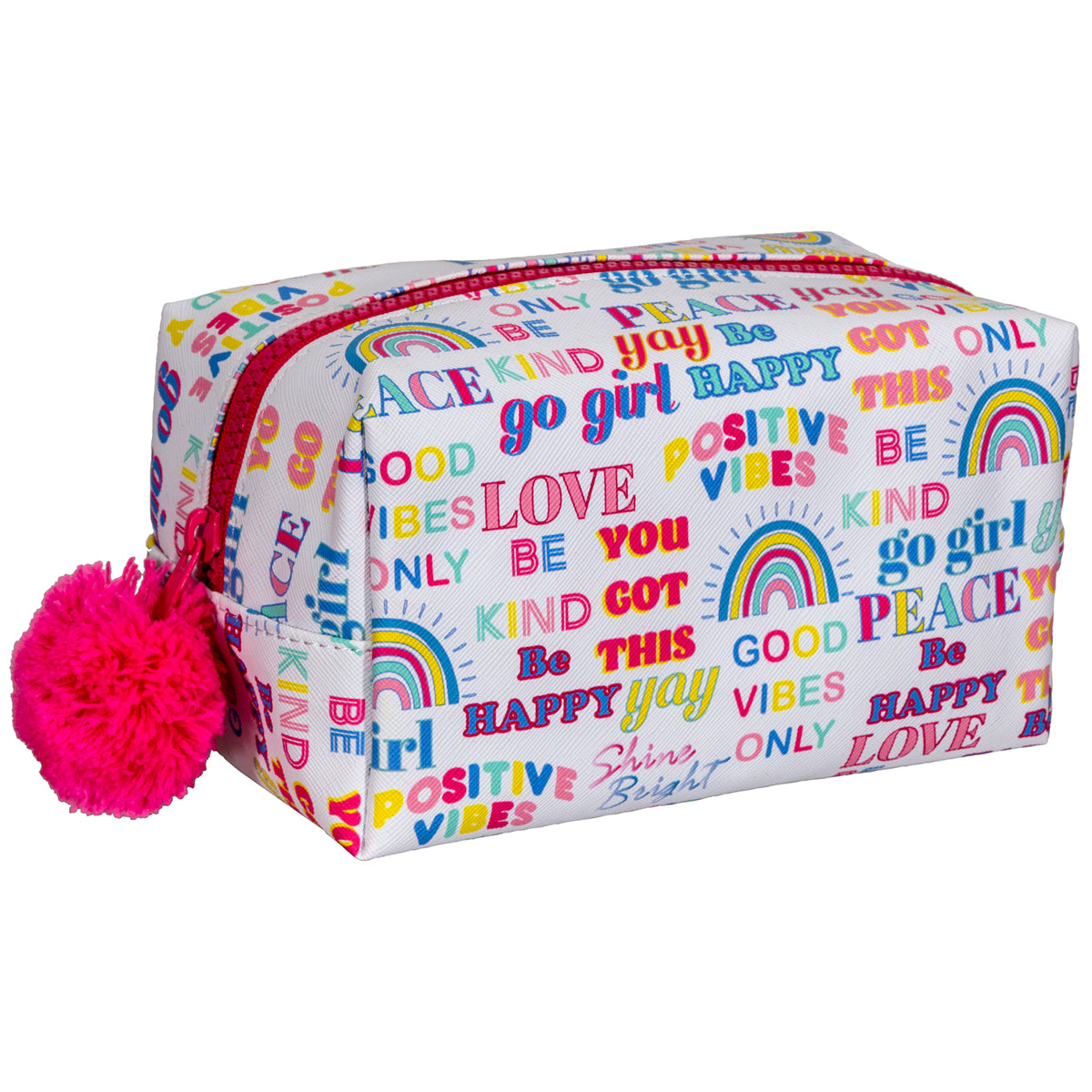 Travel Necessities Cosmetic Bag - Positive Vibes