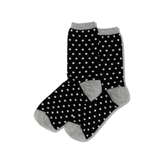 SMALL POLKA DOTS CREW-BLACK