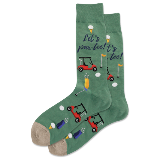 LET'S PAR TEE CREW-OLIVE-MENS