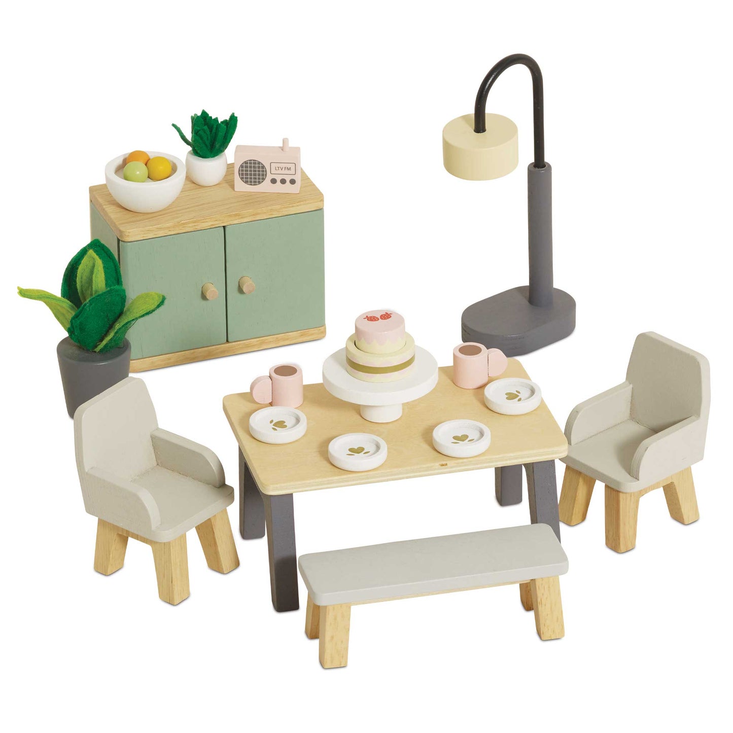 Daisylane Wooden Dolls House Dining Room