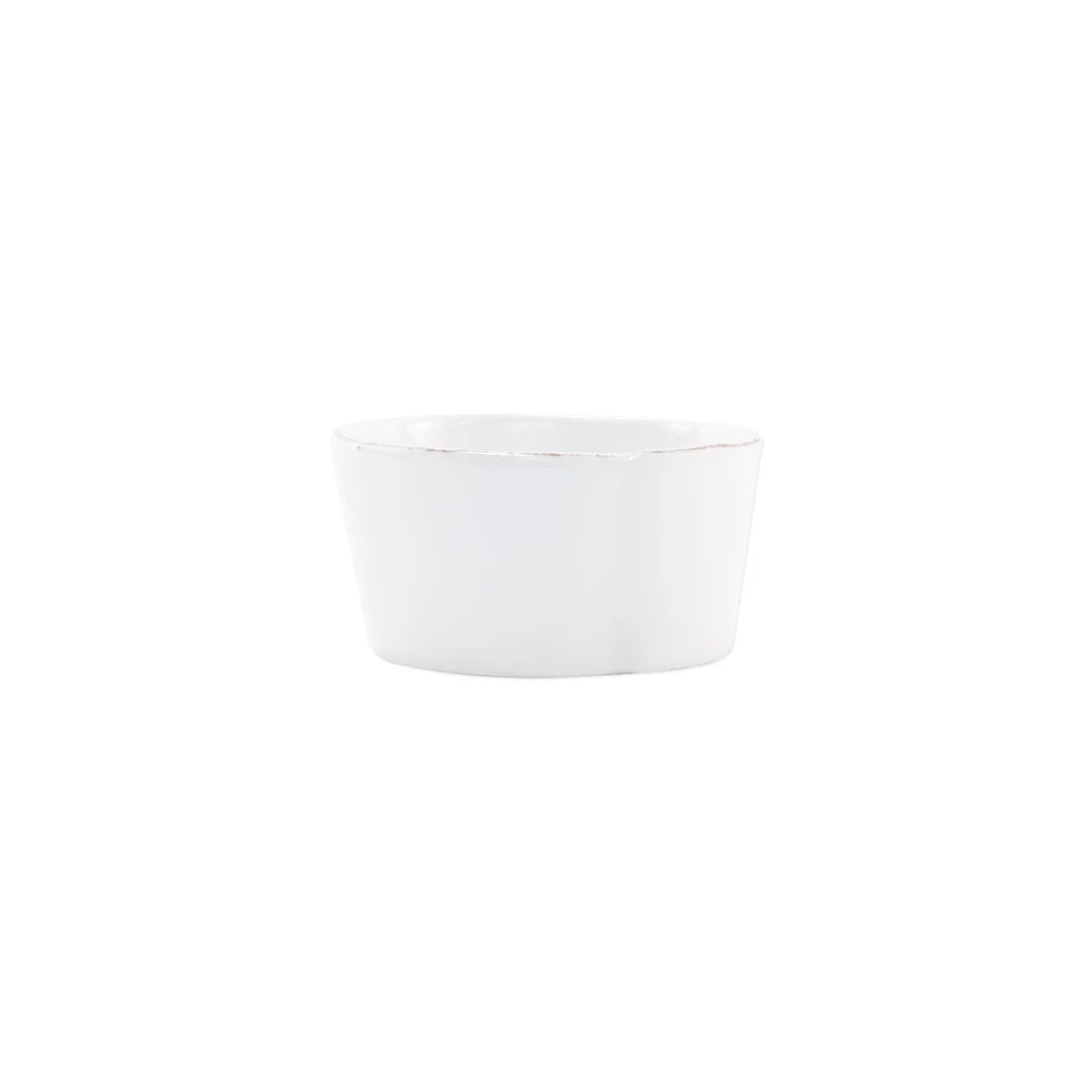 Melamine Lastra White Condiment Bowl