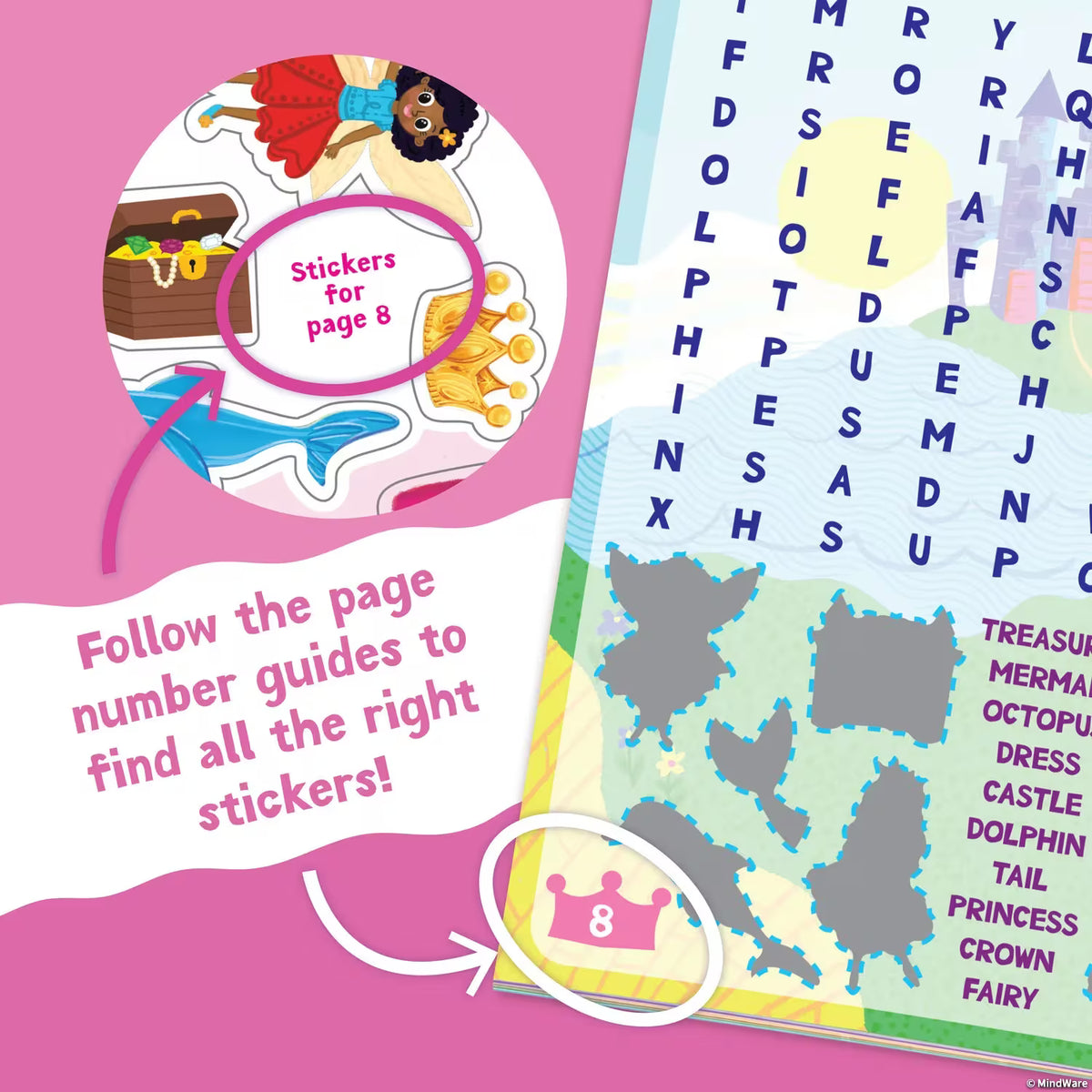 Mermaid, Princess & Fairy Friends Sticker Activity Book