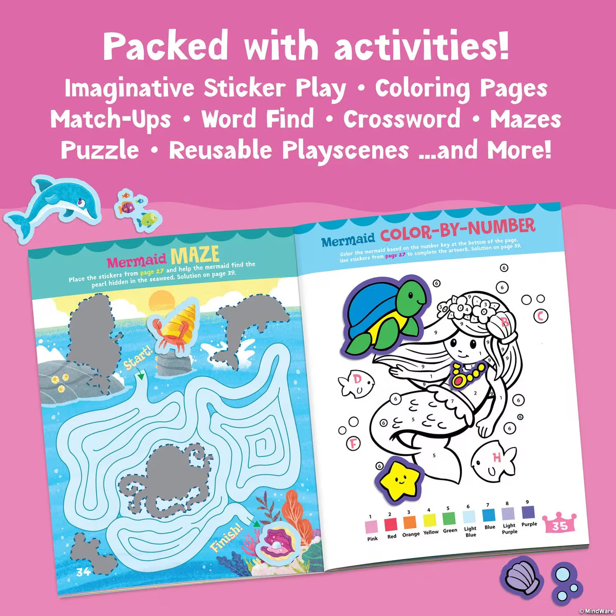 Mermaid, Princess & Fairy Friends Sticker Activity Book