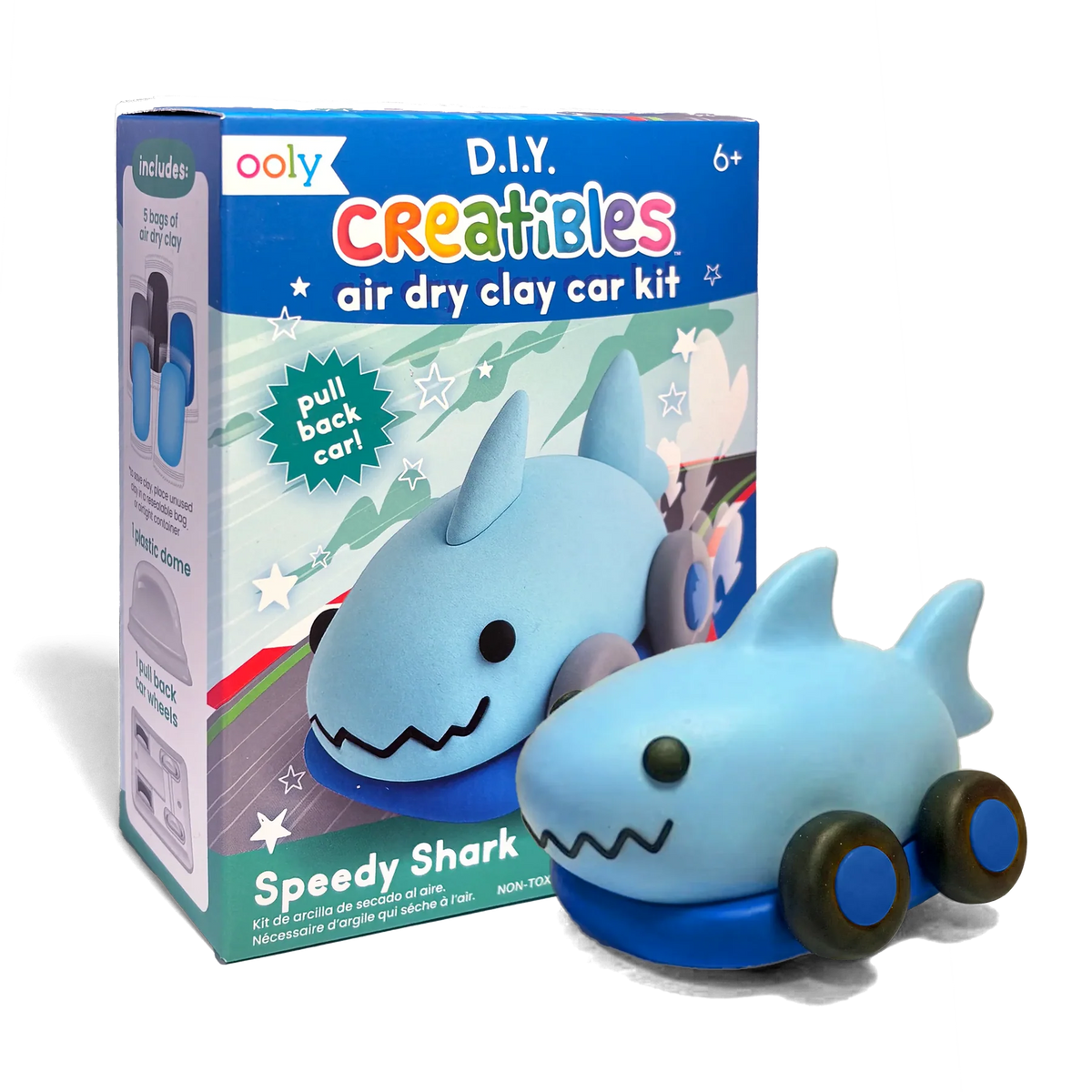Creatibles Mini Air Dry Clay Kit | Speedy Shark