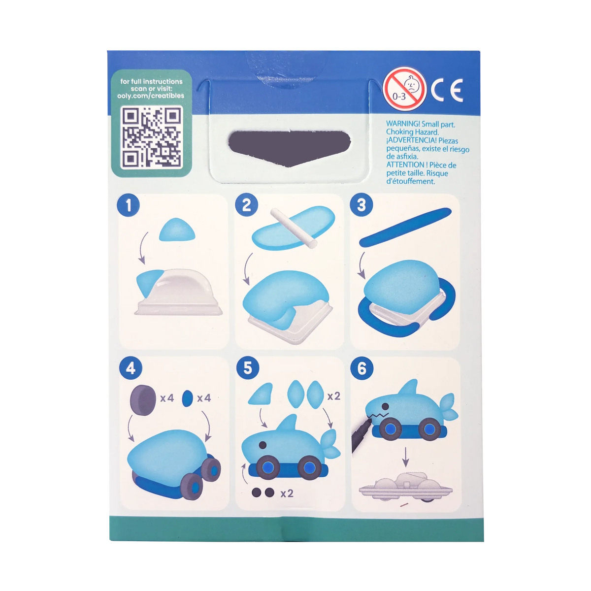 Creatibles Mini Air Dry Clay Kit | Speedy Shark