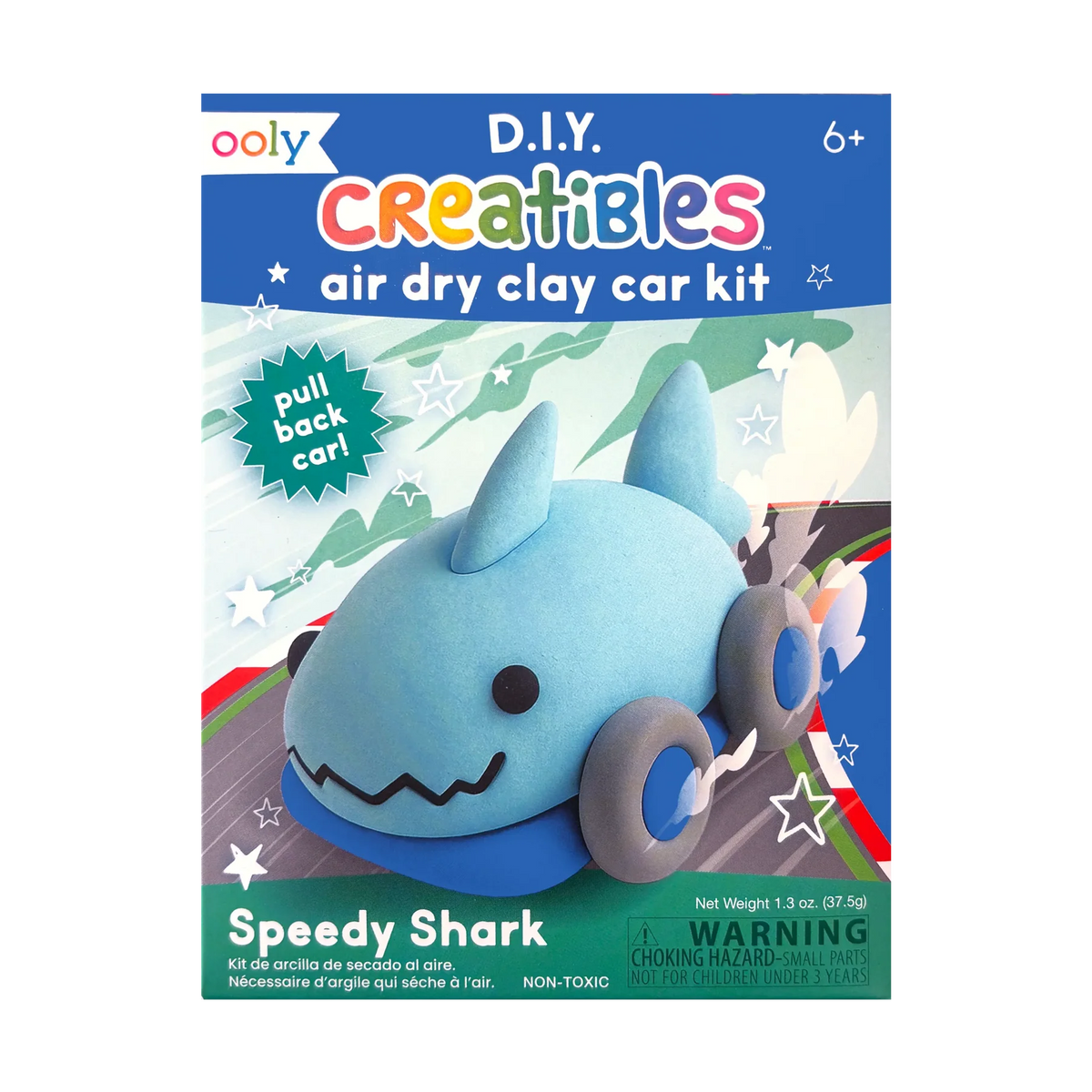 Creatibles Mini Air Dry Clay Kit | Speedy Shark