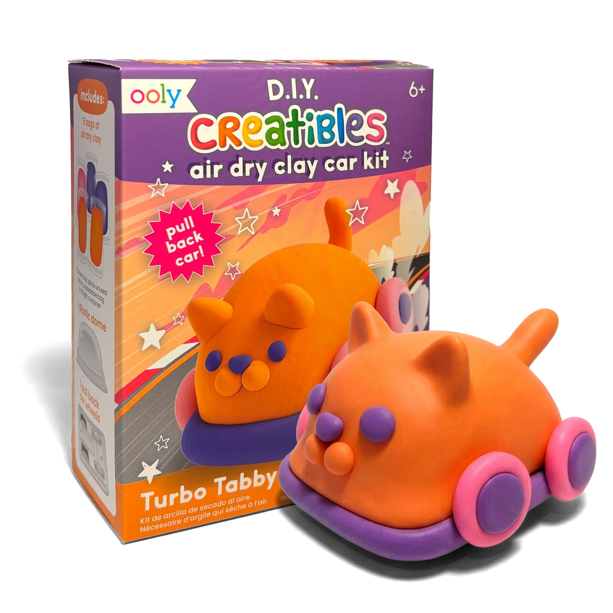 Creatibles Mini Air Dry Clay Kit | Turbo Tabby