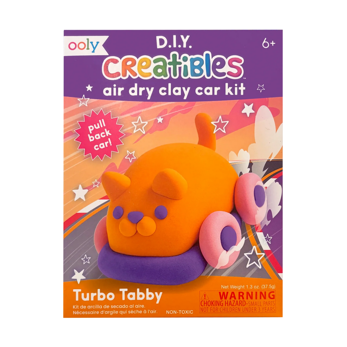 Creatibles Mini Air Dry Clay Kit | Turbo Tabby